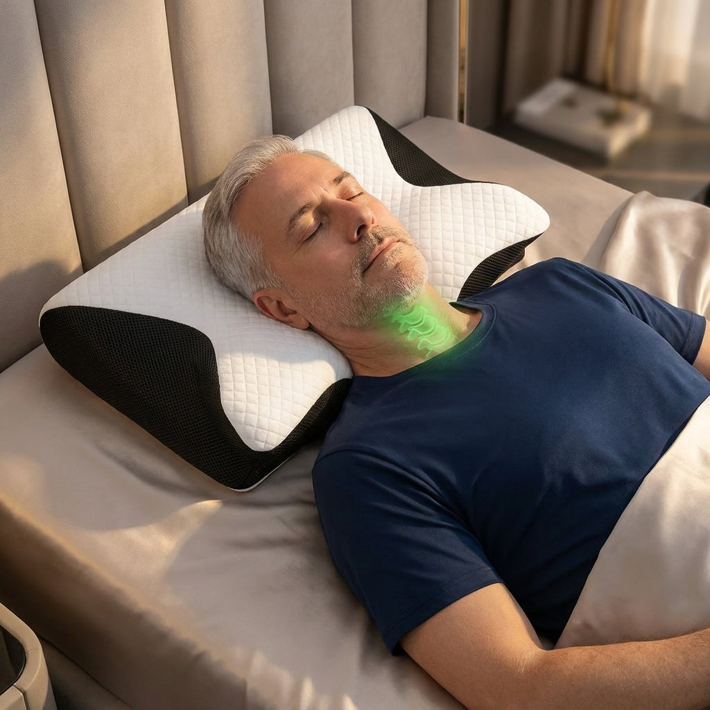 Ergonomic Neck Relief Pillow – Memory Foam Cervical Support