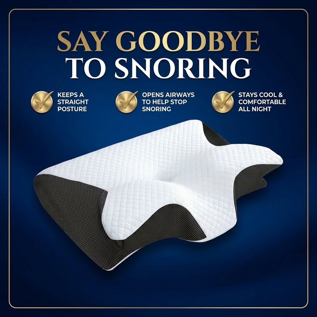 Ergonomic Neck Relief Pillow – Memory Foam Cervical Support