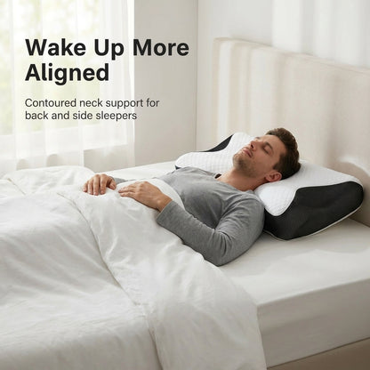 Ergonomic Neck Relief Pillow – Memory Foam Cervical Support
